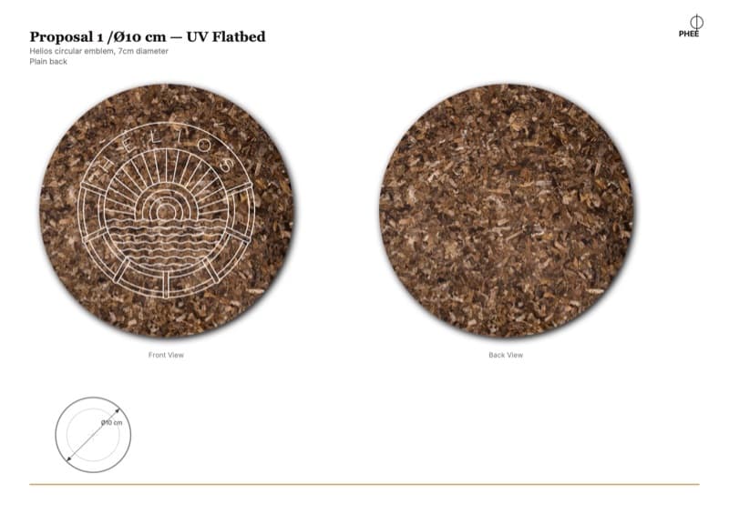 Helios round coaster proposal on Posidonia Natural